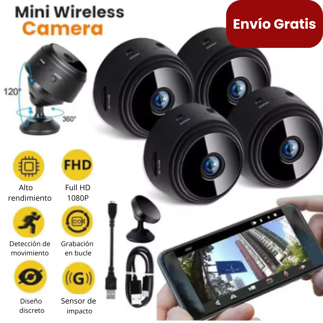 Minicámara de seguridad Paga 2 y lleva 1 GRATIS