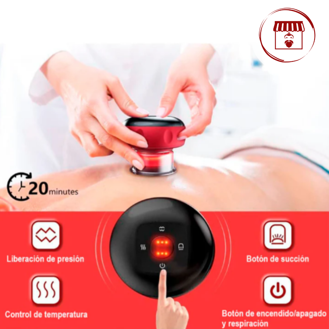 Ventosa Terapéutica Eléctrica-Alivio Muscular/Reduce dolor crónico y gana movilidad en pocos días