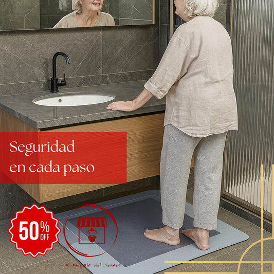 Tapete Antideslizante: Super Absorbente, piso seco y seguro después de cada ducha 😉