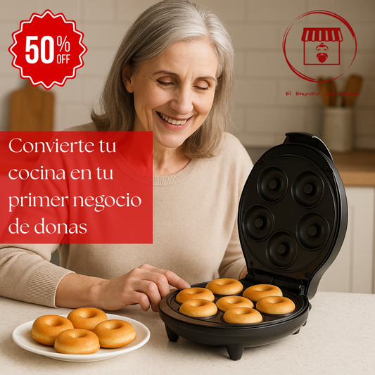 Donut Maker Eléctrico: Prepara y Decora Donas, empieza tu negocio dulce en minutos
