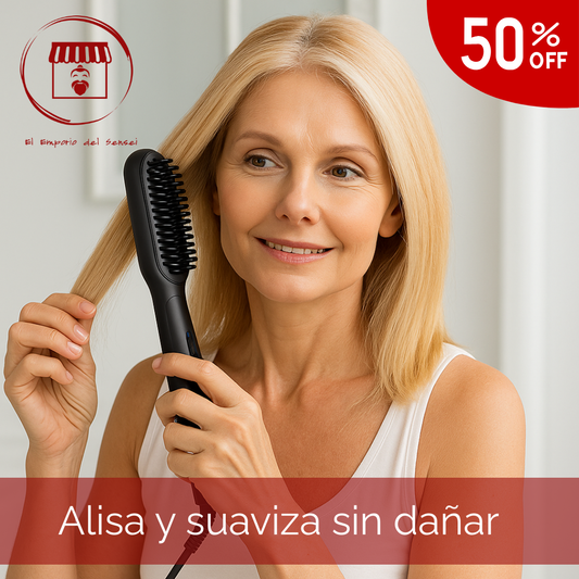 Plancha Cepillo Profesional:Alisa y Suaviza, Look de Salón en pocos minutos 🌟