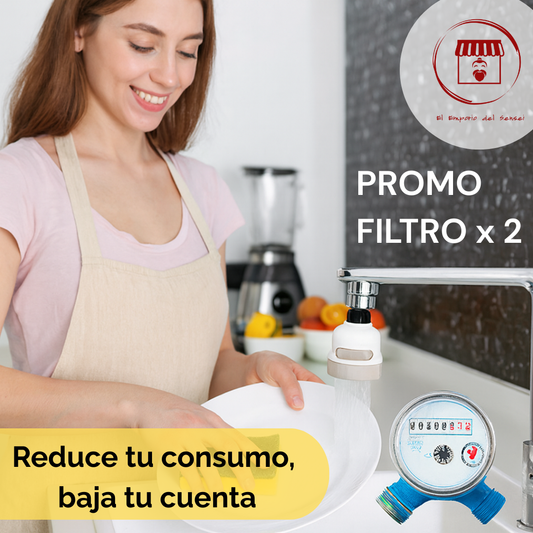 Filtro Ahorro Hogar – Filtra y optimiza – Reduce tu consumo de agua sin perder presión