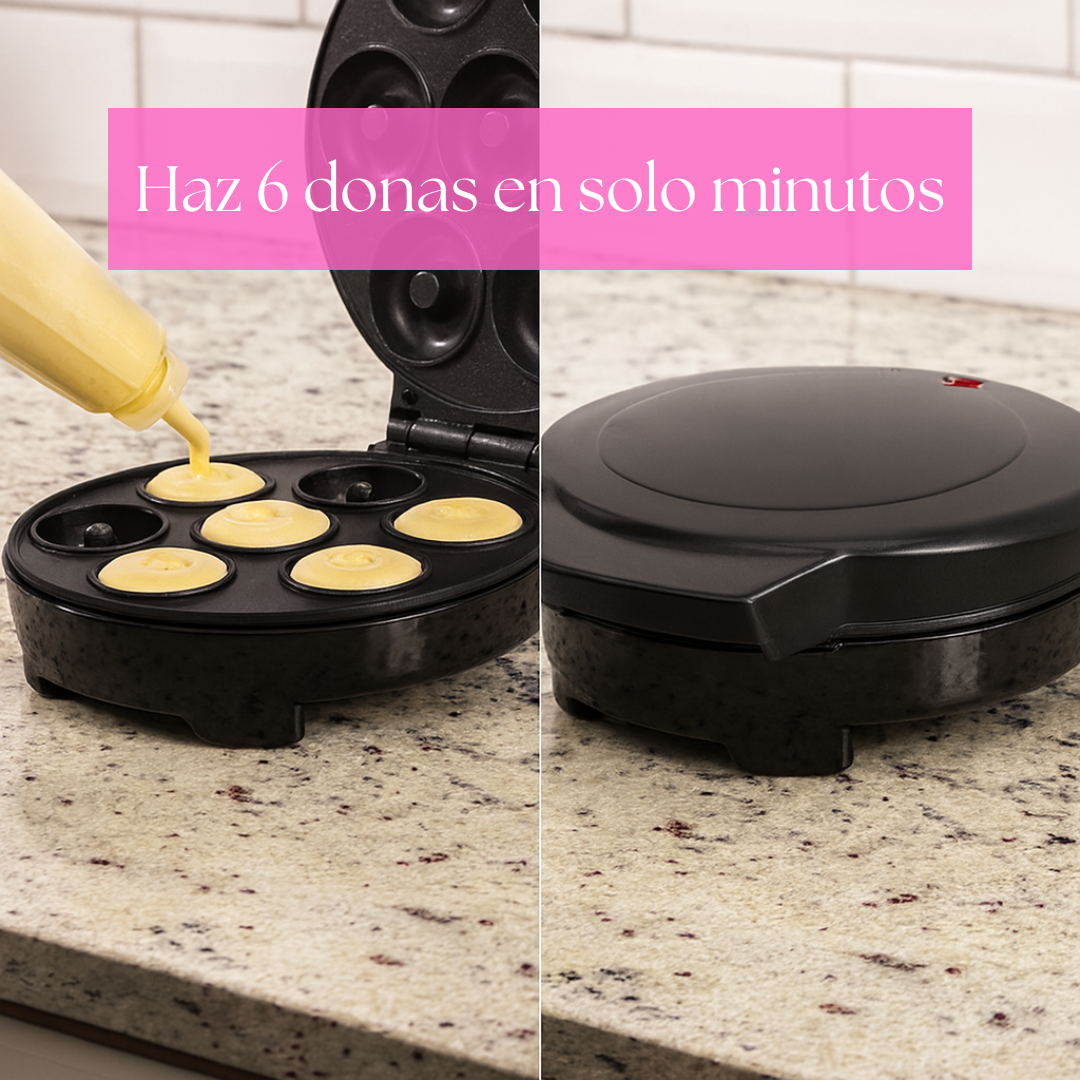 Donut Maker Eléctrico: Prepara y Decora Donas, empieza tu negocio dulce en minutos
