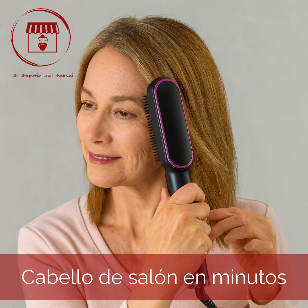 Plancha Cepillo Profesional:Alisa y Suaviza, Look de Salón en pocos minutos 🌟