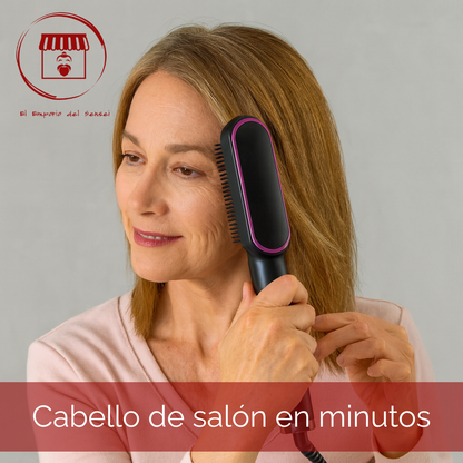 Plancha Cepillo Profesional:Alisa y Suaviza, Look de Salón en pocos minutos 🌟