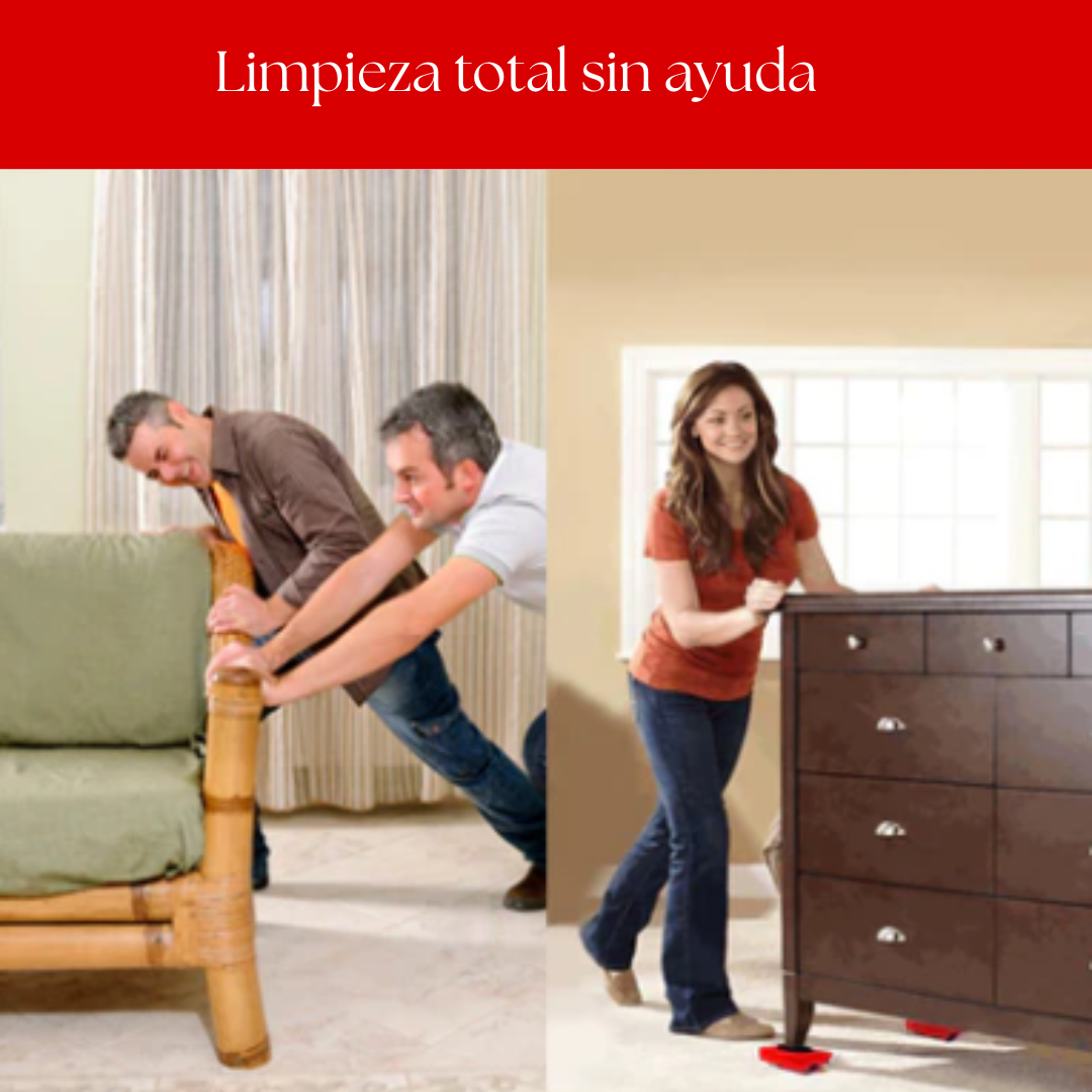 Set de Transporte de Muebles: Desplaza con seguridad, recupera tu autonomía y ordena tu casa cada semana.
