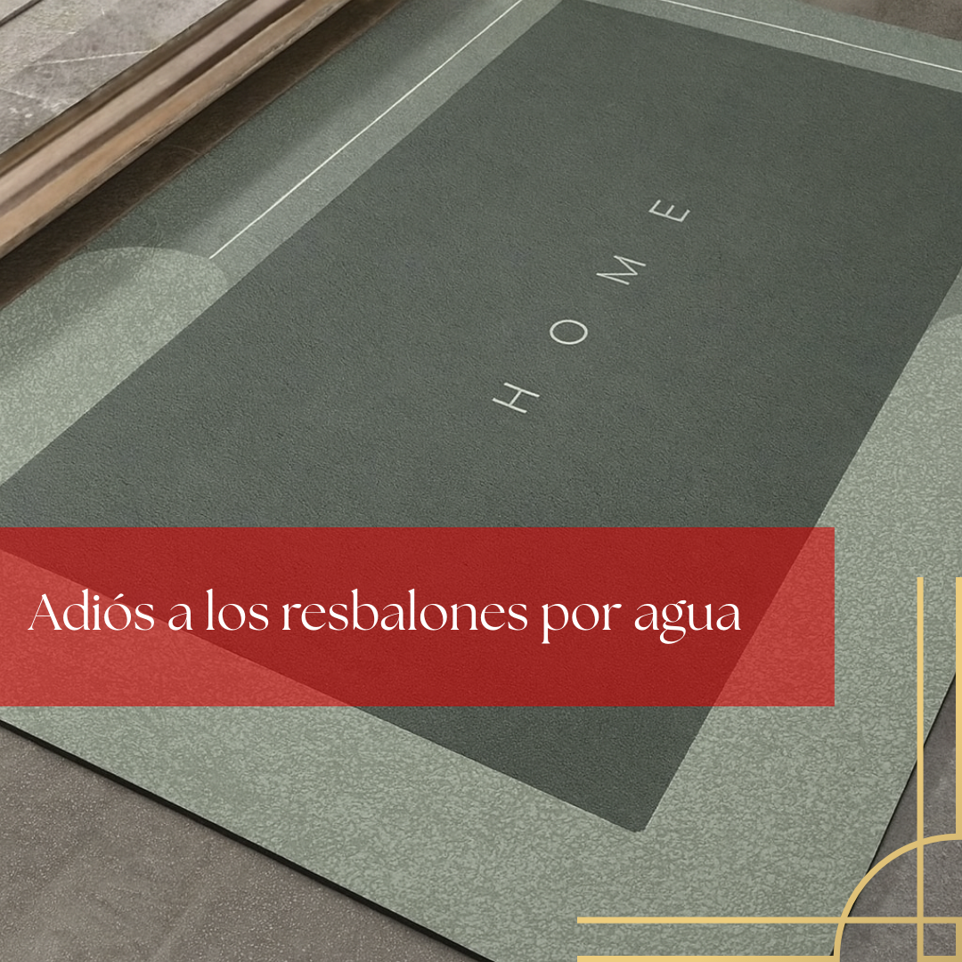 Tapete Antideslizante: Super Absorbente, piso seco y seguro después de cada ducha 😉