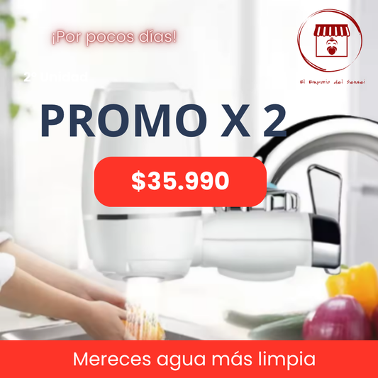 Pack de 2 Filtros purificadores de agua para llave – 7 capas💧💧