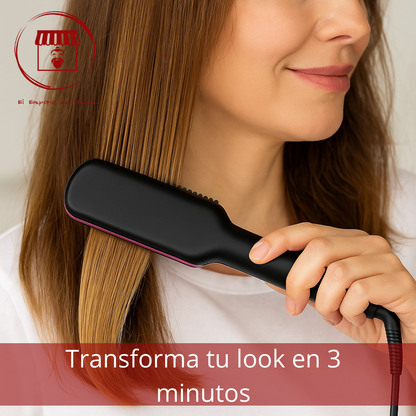 Plancha Cepillo Profesional:Alisa y Suaviza, Look de Salón en pocos minutos 🌟