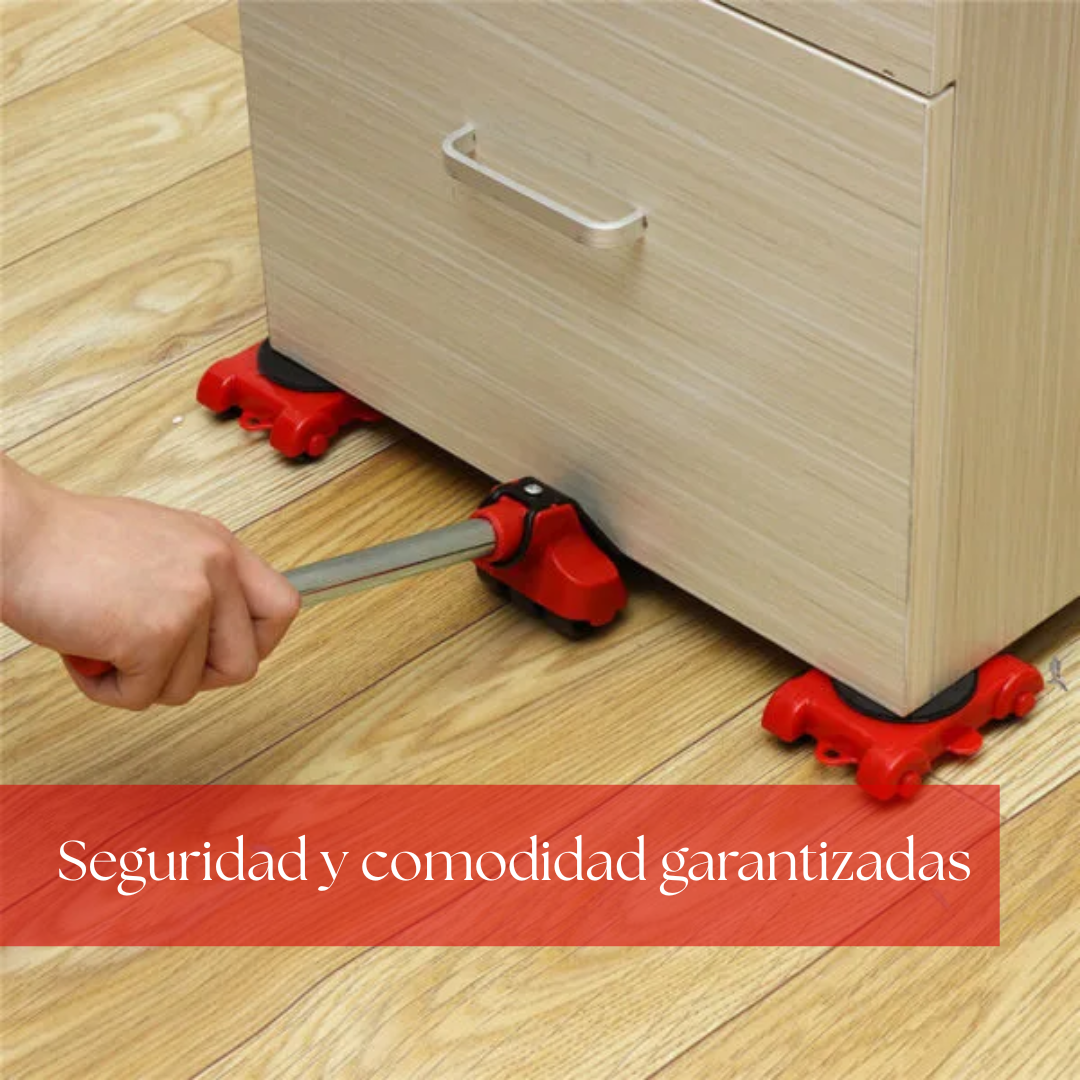 Set de Transporte de Muebles: Desplaza con seguridad, recupera tu autonomía y ordena tu casa cada semana.
