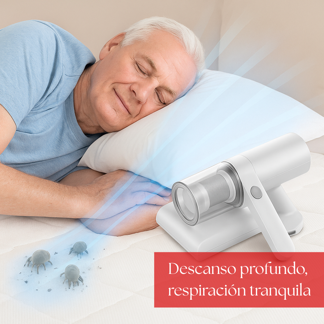Aspiradora Antiácaros:Remueve Polvo y Ácaros, descansa mejor desde la primera Noche.