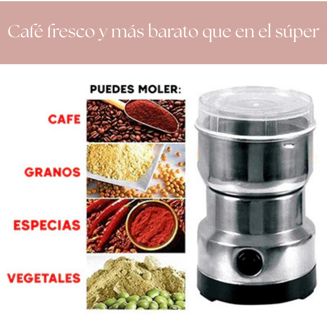 Molino Eléctrico multiuso: Muele en Segundos, Disfruta frescura y ahorro todos los días.