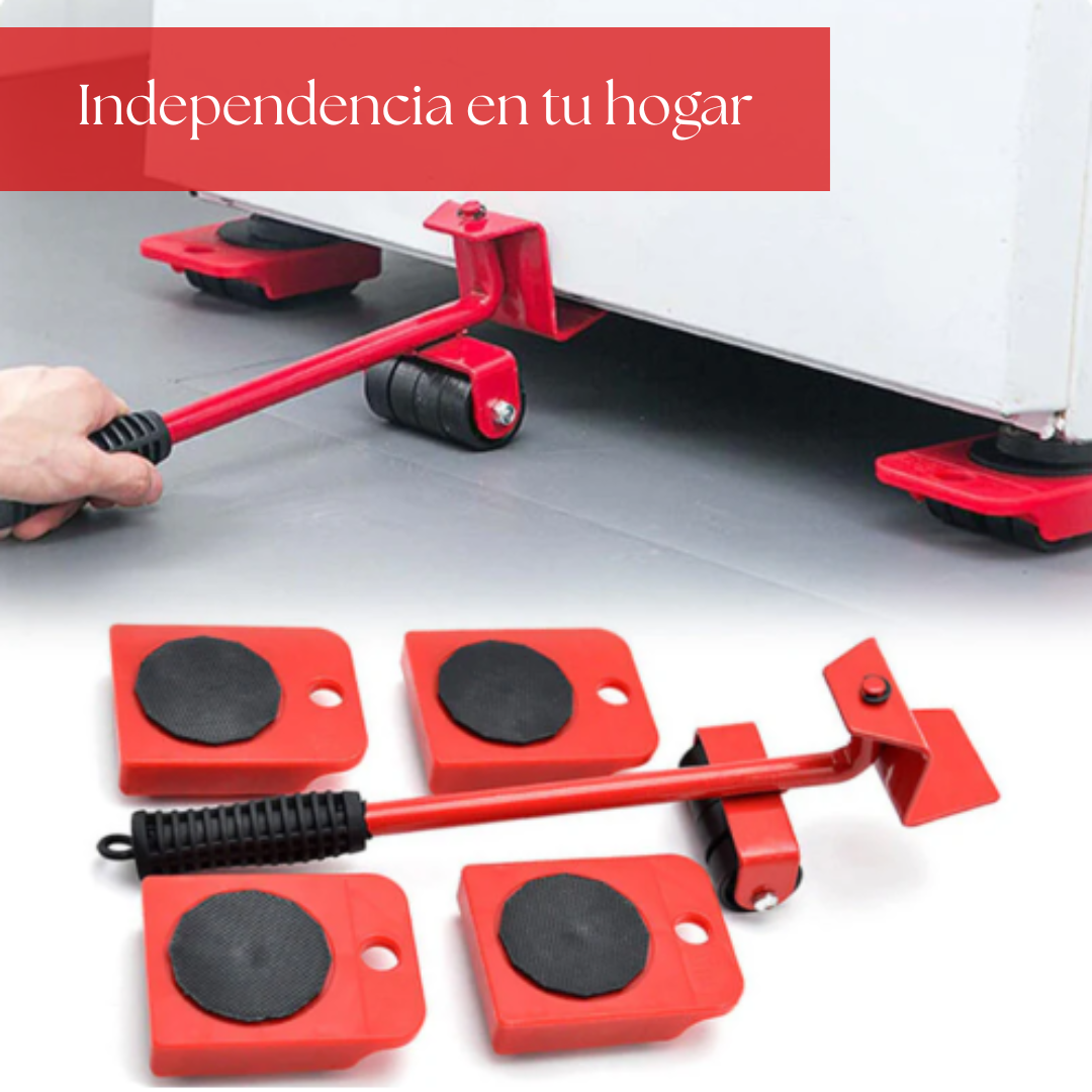 Set de Transporte de Muebles: Desplaza con seguridad, recupera tu autonomía y ordena tu casa cada semana.