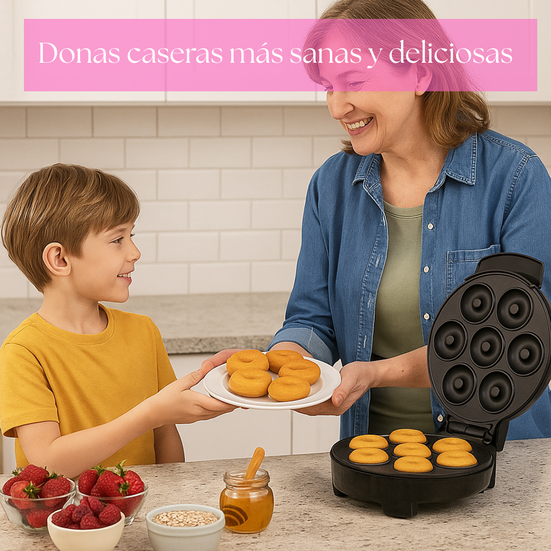 Donut Maker Eléctrico: Prepara y Decora Donas, empieza tu negocio dulce en minutos