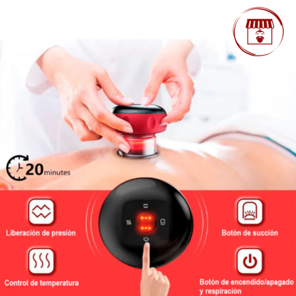 Ventosa Terapéutica Eléctrica-Alivio Muscular/Reduce dolor crónico y gana movilidad en pocos días