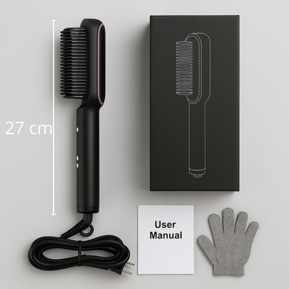 Plancha Cepillo Profesional:Alisa y Suaviza, Look de Salón en pocos minutos 🌟