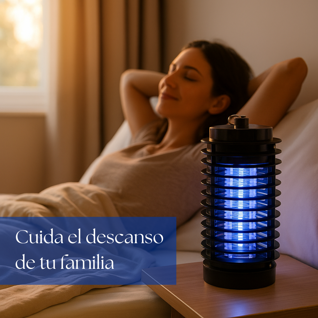 Lámpara antibichos UV: Elimina insectos, descansa sin picaduras cada noche de verano