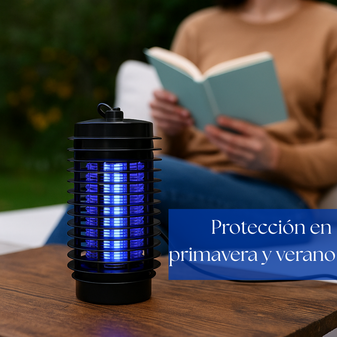 Lámpara antibichos UV: Elimina insectos, descansa sin picaduras cada noche de verano