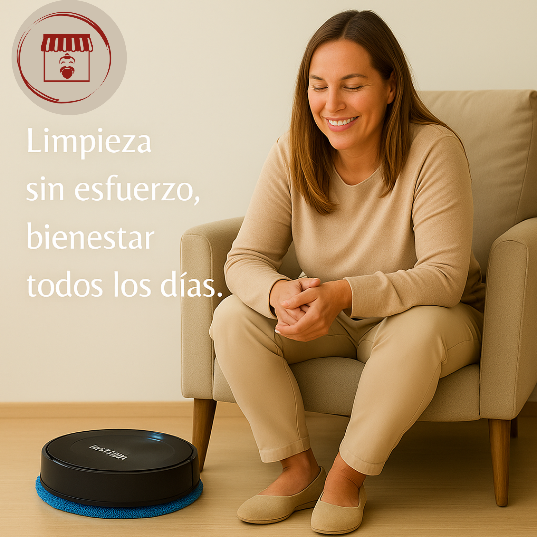 Robot Mopa Inteligente – Limpieza fácil – Recibe a tus visitas con energía y suelos relucientes🌟