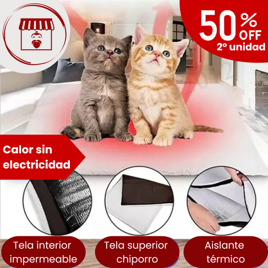 Mantita para mascotas autoabrigadora - sin enchufes😺🐶🐩